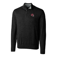 Pull-over noir à fermeture éclair quart de tour Lakemont Tri-Blend pour homme, Cutter & Buck, Kansas City Chiefs