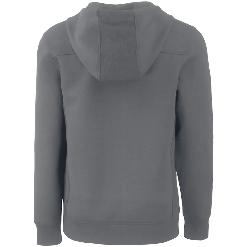 Sweat à capuche demi-zippé recyclé Mark Roam pour homme, gris, Cutter & Buck, Kansas City Chiefs