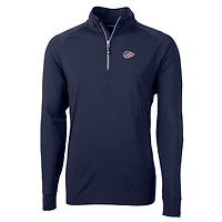 Pull-over zippé quart de tour en tricot extensible recyclé Adapt Eco Knit pour homme, bleu marine, des Kansas City Chiefs, taille grande et