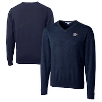 Men's Cutter & Buck Navy Kansas City Chiefs Big Tall Lakemont V-Neck Sweater