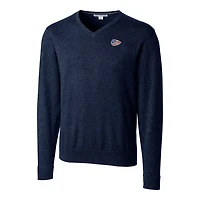 Men's Cutter & Buck Navy Kansas City Chiefs Big Tall Lakemont V-Neck Sweater