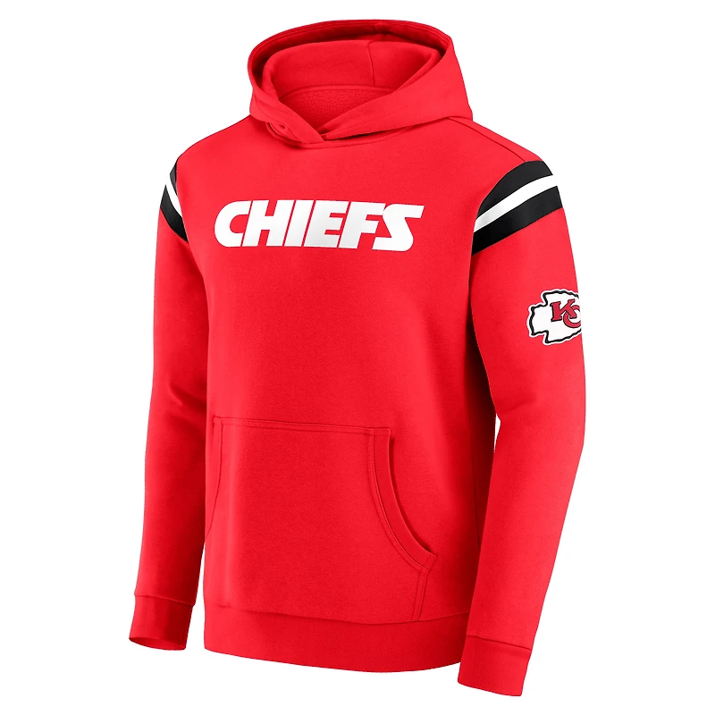 Sweat à capuche délavé rouge pour homme de la collection Darius Rucker par Fanatics, motif Kansas City Chiefs