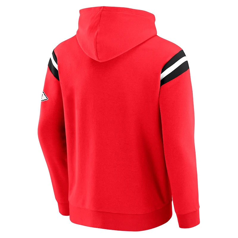 Sweat à capuche délavé rouge pour homme de la collection Darius Rucker par Fanatics, motif Kansas City Chiefs