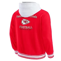Veste à capuche boutons-pression complète pour homme de la collection Darius Rucker Fanatics, rouge, Kansas City Chiefs