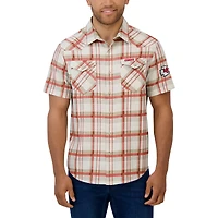 Chemise à carreaux rouge boutons-pression pour homme de la collection Darius Rucker Fanatics des Kansas City Chiefs