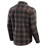 Chemise boutonnée à manches longues classique en flanelle pour homme de la collection Darius Rucker Fanatics Tan Kansas City Chiefs