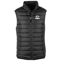 Gilet matelassé entièrement zippé Dunbrooke Black pour homme des Kansas City Chiefs Alberta