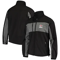 Veste Dunbrooke Black Kansas City Chiefs Circle Zephyr Softshell Full-Zip pour homme