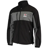 Veste Dunbrooke Black Kansas City Chiefs Circle Zephyr Softshell Full-Zip pour homme