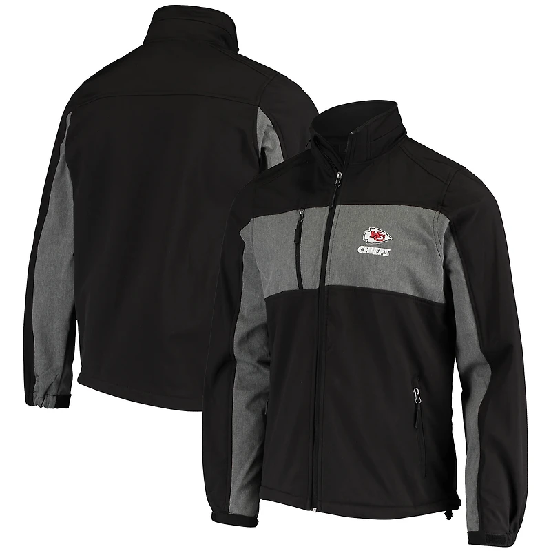 Veste Dunbrooke Black Kansas City Chiefs Circle Zephyr Softshell Full-Zip pour homme