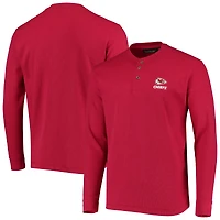T-shirt thermique à manches longues Dunbrooke rouge Kansas City Chiefs Logo Maverick pour homme