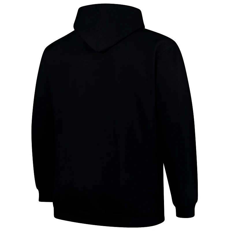 Sweat à capuche noir Fanatics pour hommes Kansas City Chiefs Big & Tall Pop