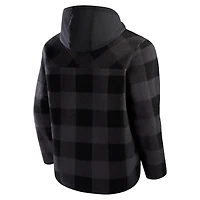 Sweat à capuche zippé en polaire carreaux Elements Fanatics Black Kansas City Chiefs pour homme