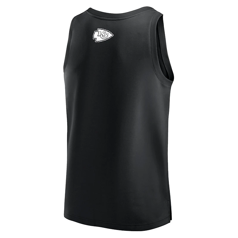 Débardeur noir Fanatics Kansas City Chiefs Elements pour hommes