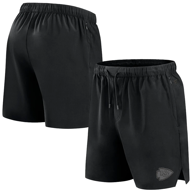 Short Fanatics noir pour homme, micro ton sur ton, le bureau des Chiefs de Kansas City