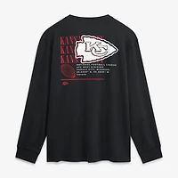T-shirt à manches longues Fanatics Black Kansas City Chiefs Fullback Drive pour homme