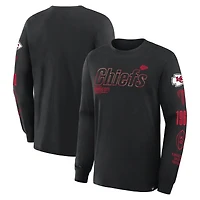 T-shirt à manches longues Fanatics Black Kansas City Chiefs Legacy pour homme