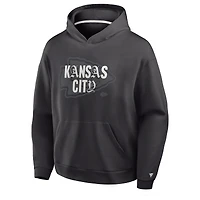 Sweat à capuche oversize noir Kansas City Chiefs pour homme (Fanatics)