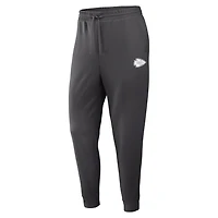 Men's Fanatics Charcoal Kansas City Chiefs Clutch Fleece Tri-Blend Joggers