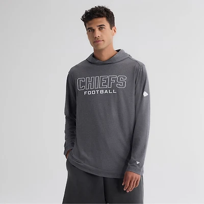 T-shirt à capuche manches longues Fanatics Tan Kansas City Chiefs Clutch pour homme