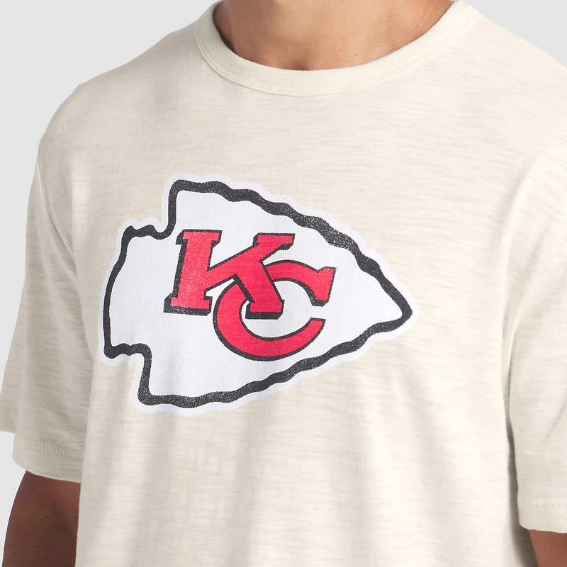 Men's Fanatics Cream Kansas City Chiefs Slub T-Shirt