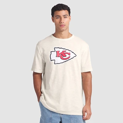 Men's Fanatics  Cream Kansas City Chiefs Slub T-Shirt