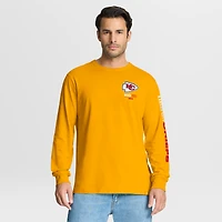 Men's Fanatics Gold Kansas City Chiefs Clock Management Legacy Long Sleeve T-Shirt