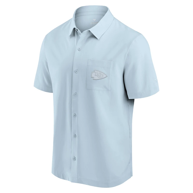 Men's Fanatics Gray Kansas City Chiefs Front Office Button-Up Shirt