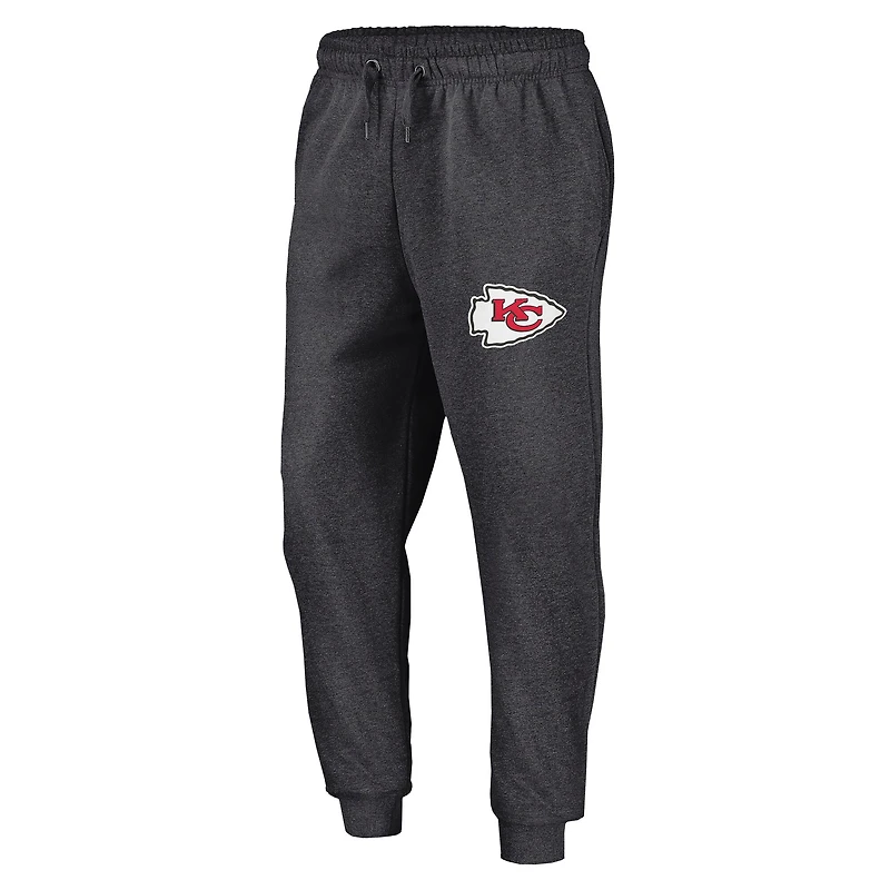 Men's Fanatics Heather Charcoal Kansas City Chiefs Boost Fleece Joggers