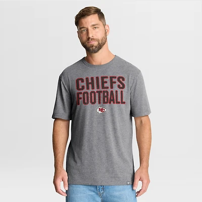 T-shirt tri-blend hommage aux Chiefs de Kansas City, gris chiné, Fanatics pour homme