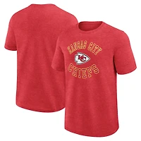 T-shirt Fanatics pour homme, rouge chiné, avec logo Success des Kansas City Chiefs