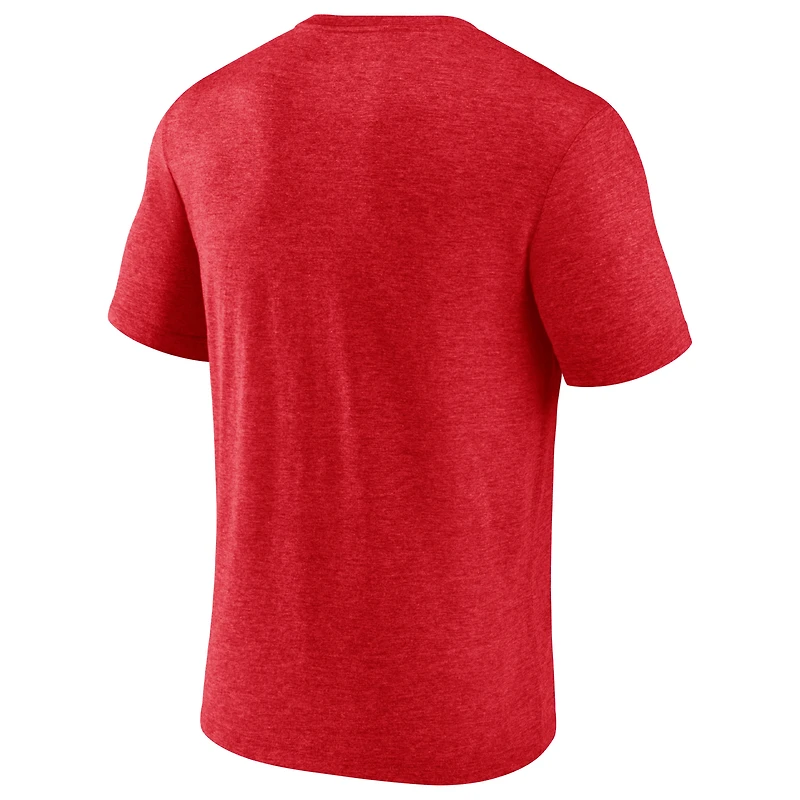 T-shirt Sporting Chance Fanatics pour hommes, rouge chiné, Kansas City Chiefs