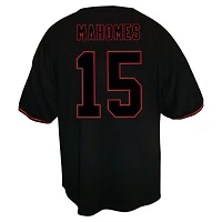Chemise boutonnée de baseball noire Big & Tall des Chiefs Kansas City Fanatics Patrick Mahomes pour hommes