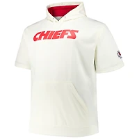 Fanatics pour hommes Patrick Mahomes crème Kansas City Chiefs Big & Tall T-shirt à capuche manches courtes