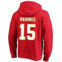 Men's Fanatics Patrick Mahomes Red Kansas City Chiefs Big & Tall Name Number Fleece Hoodie