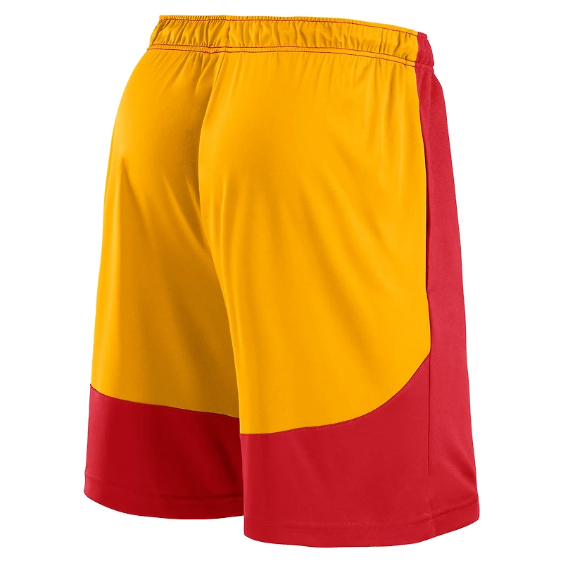Short de lancement rouge/or pour hommes Fanatics Kansas City Chiefs