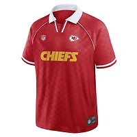 Men's Fanatics Red/White Kansas City Chiefs Homerun Raglan V-Neck Polo
