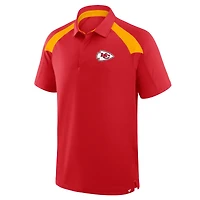 Polo raglan rouge Fanatics pour homme des Kansas City Chiefs