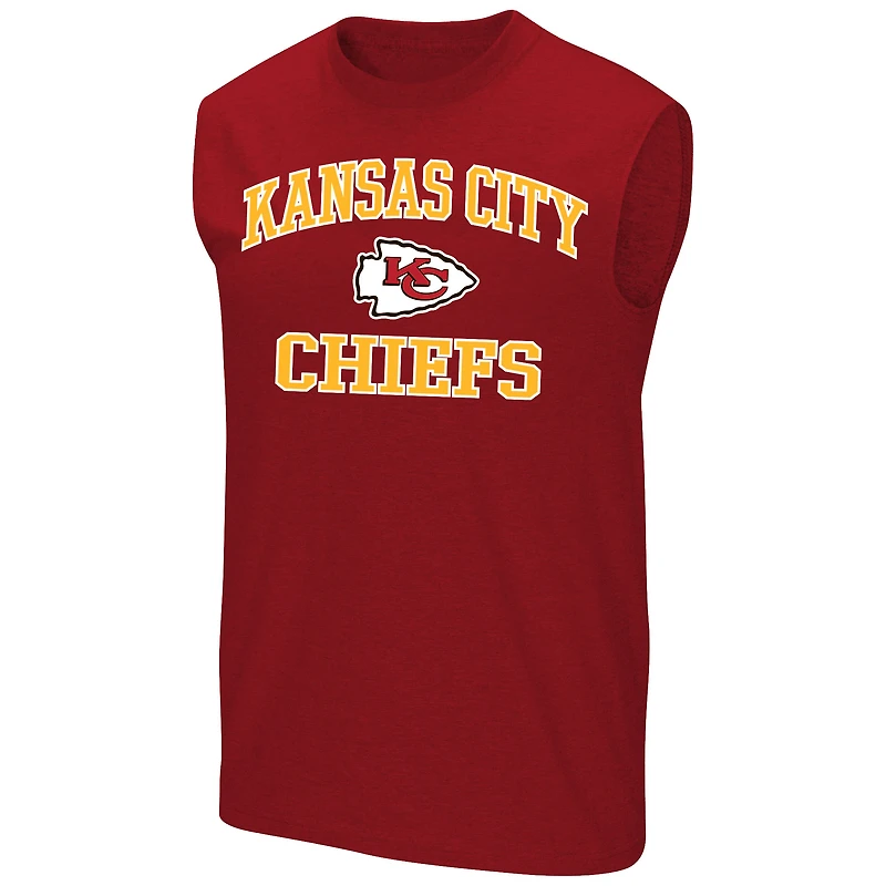 Men's Fanatics  Red Kansas City Chiefs Big & Tall Hart Soul Muscle Tank Top