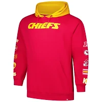 Sweat à capuche patchs Big & Tall pour hommes Fanatics Red Kansas City Chiefs