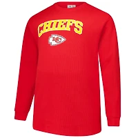 T-shirt thermique à manches longues pour homme Fanatics Red Kansas City Chiefs Big & Tall