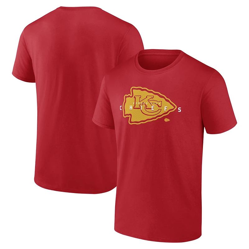 Men's Fanatics Red Kansas City Chiefs Coordinate T-Shirt