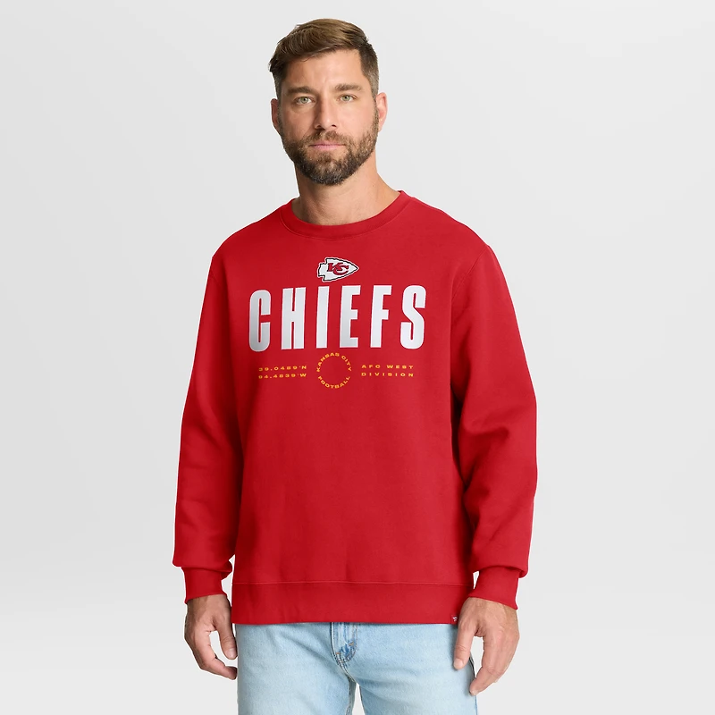 Sweat-shirt à capuche rouge Fanatics pour homme, motif Kansas City Chiefs Direct Handoff Legacy