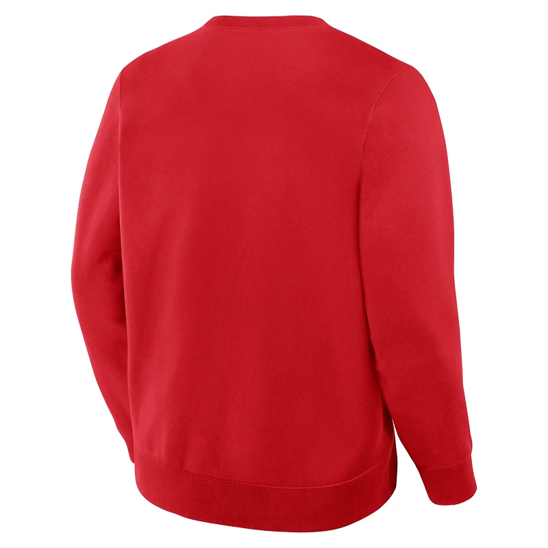 Men's Fanatics Red Kansas City Chiefs Direct Handoff Legacy Pullover Sweatshirt
