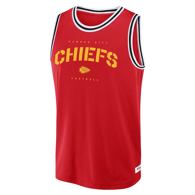 Men's Fanatics Red Kansas City Chiefs Elements Future Ground Jersey Tank Top