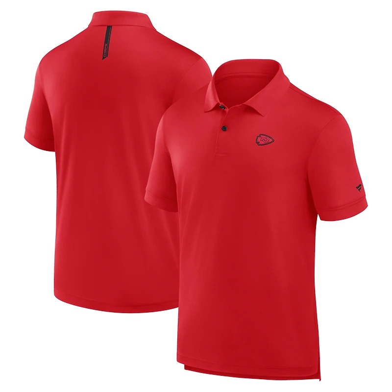 Polo rouge Fanatics pour homme avec logo Front Office Move Mono des Kansas City Chiefs