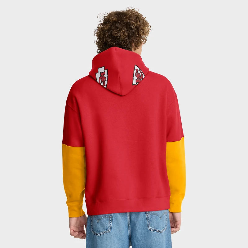 Sweat à capuche rouge Fanatics pour homme avec logo des Chiefs de Kansas City