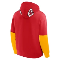 Sweat à capuche rouge Fanatics pour homme avec logo des Chiefs de Kansas City