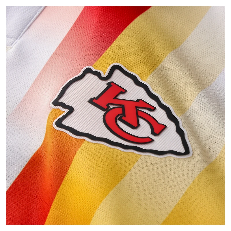 Men's Fanatics Red Kansas City Chiefs NFL Football x Collared Fan Top