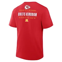 T-shirt rouge fanatique pour homme avec poche passe des Chiefs de Kansas City